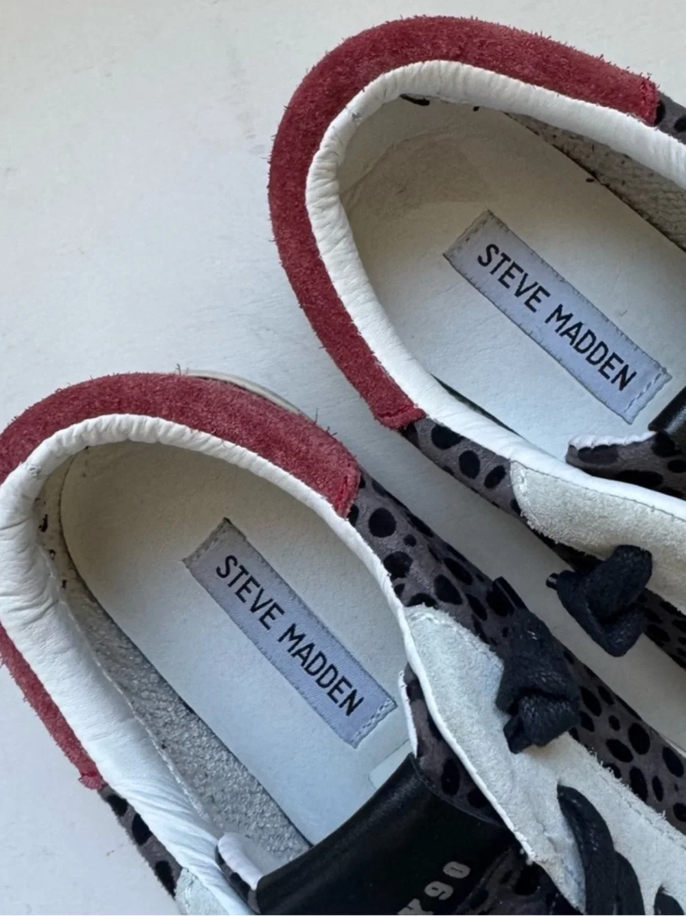Steve Madden NY90 Philosophy Calf Hair Animal Print Sneakers